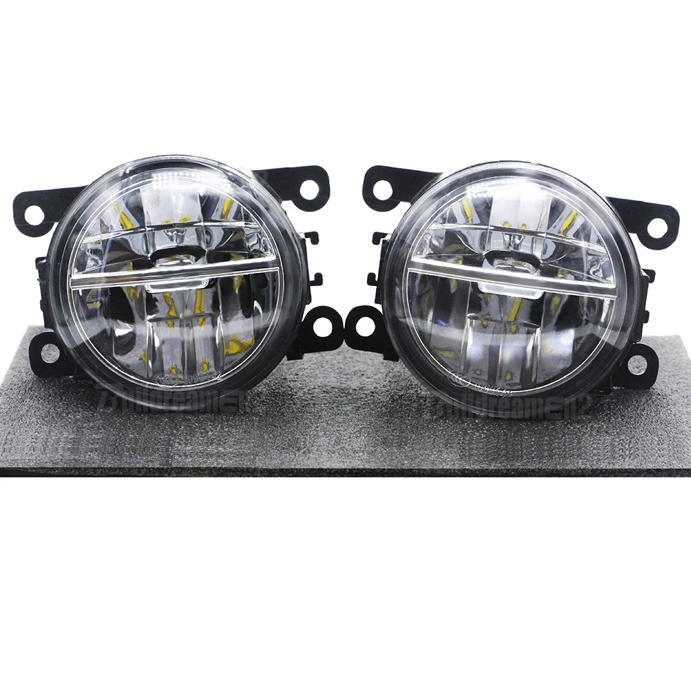 2 X LED Fog Light For Honda Accord CR-V CR-Z Pilot City Fit Crosstour Insight Car Front Bumper Fog Lamp Daytime Running Lamp 12V