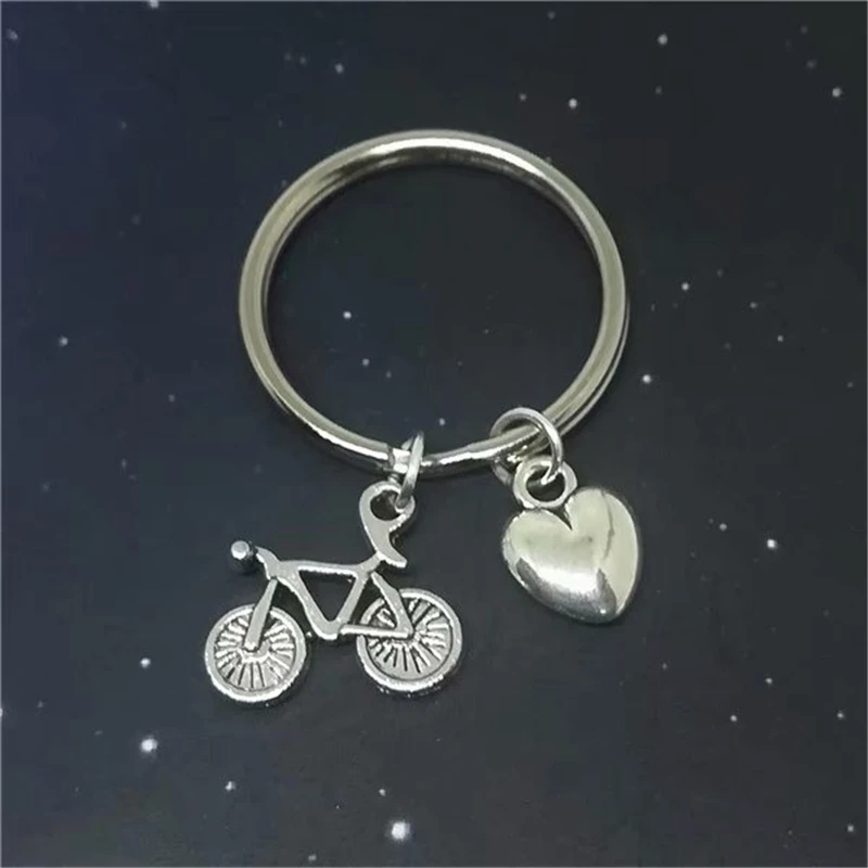 Bike Key Ring/ Keychain / Zipper Pull - Traveler Gift - Adventure Lover - Beach Crusier Keychain - Bicycle Keychain - Bike Lover