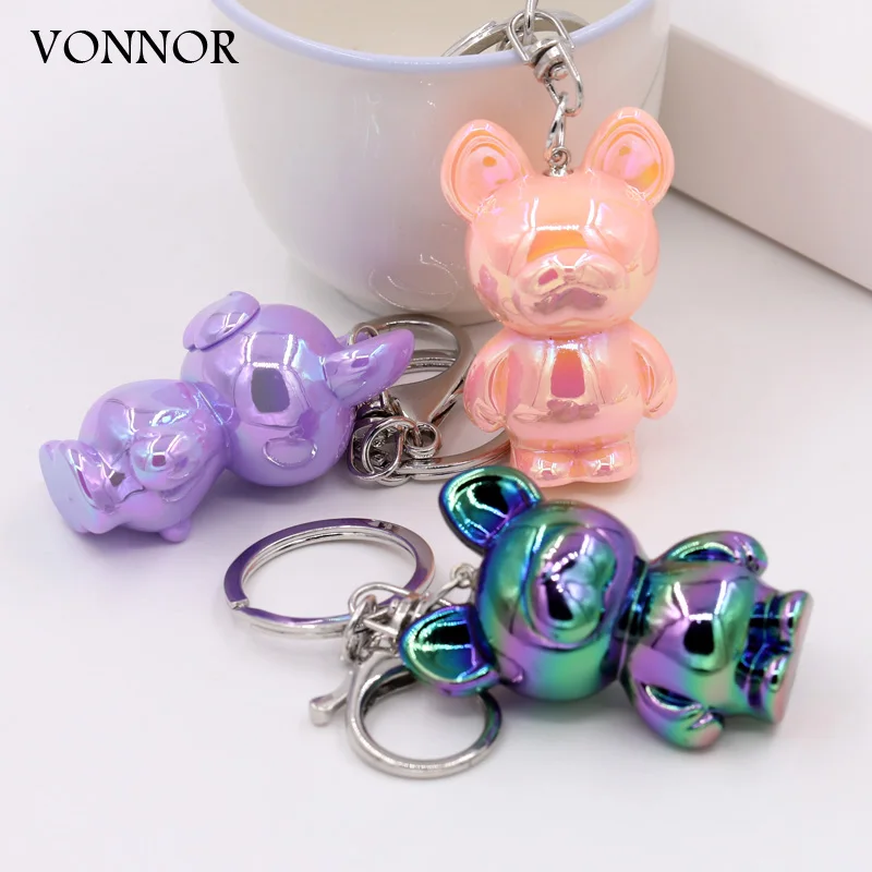 Cartoon Key Chain Charms Cute Pig Pendant Jewelry Gifts Women Bag Charms Keycahins Car Key Ring Accessories