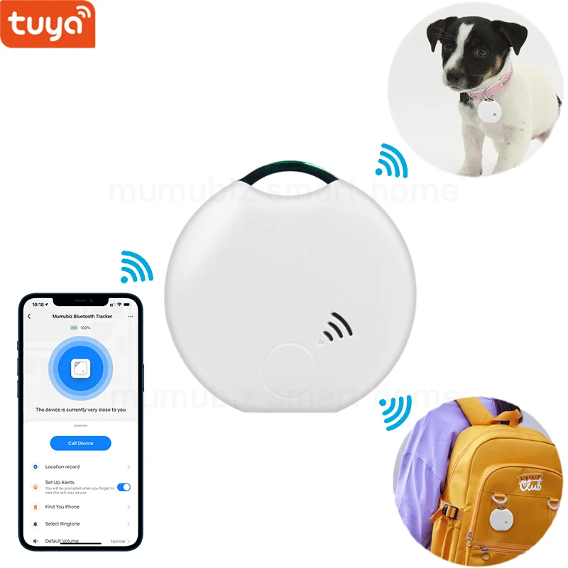 

Tuya Smart Life Bluetooth Tracker,Smart tag,Keys Finder and Item Locator for Wallets,Luggage,Pets and More ,Fashion Mini Design