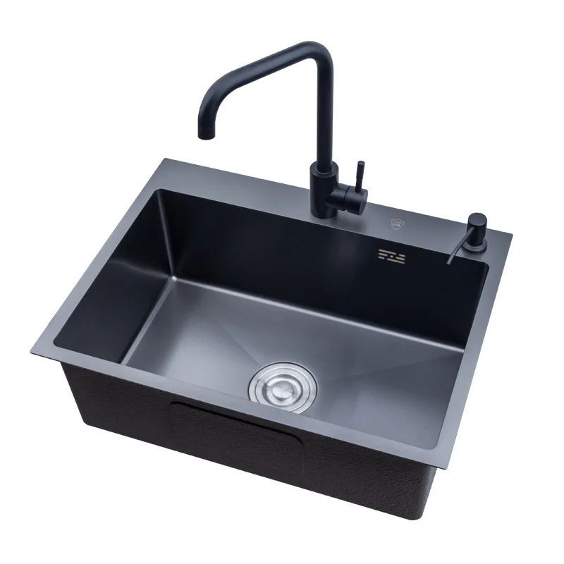 

Offer Nano Black Gold Just Stainless Steel Sink Basket Thickening Sideb Drop On Single Slot PL - 6045