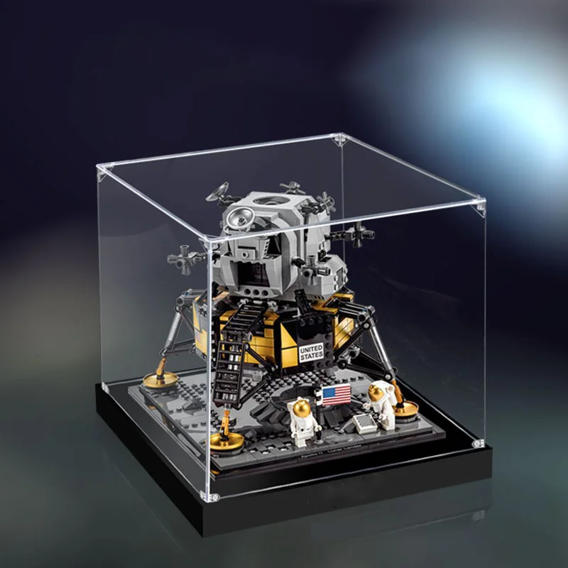 

Acrylic Display Box For 10266 Apollo 11 Lunar Module Dustproof Clear Display Box Showcase Kid‘s Xmas Gift Not Include The Model