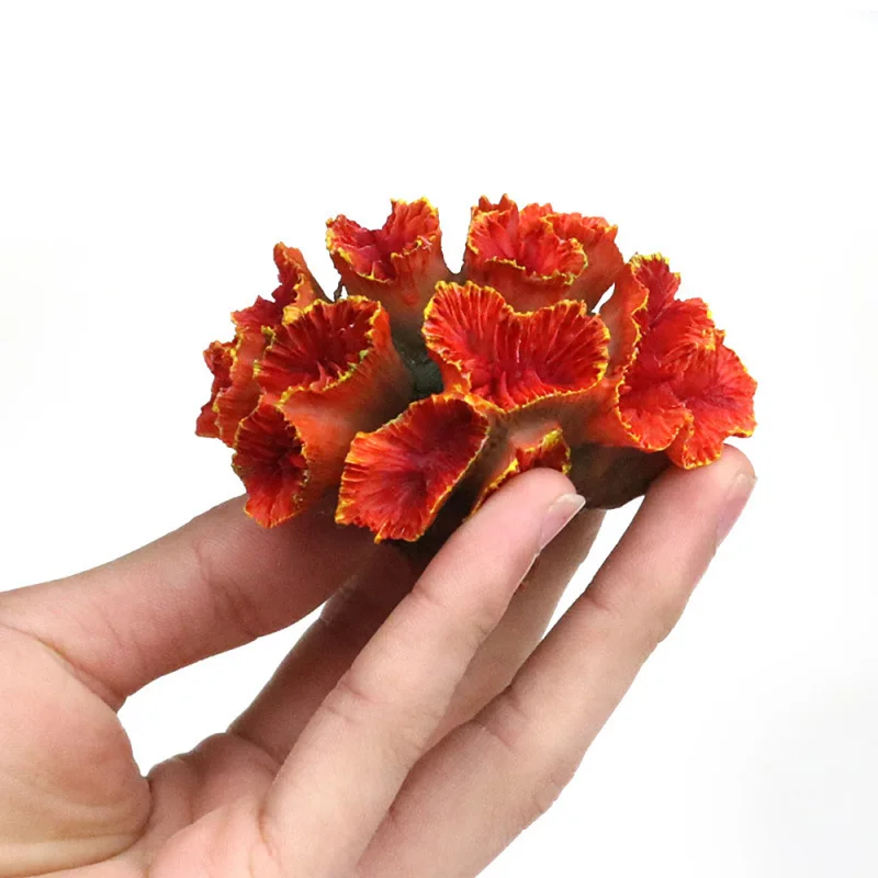 1PC Simulation Flower Shape Plant Artificial Coral Ornament For Aquarium Fish Tank Landscaping Scenery Decoration