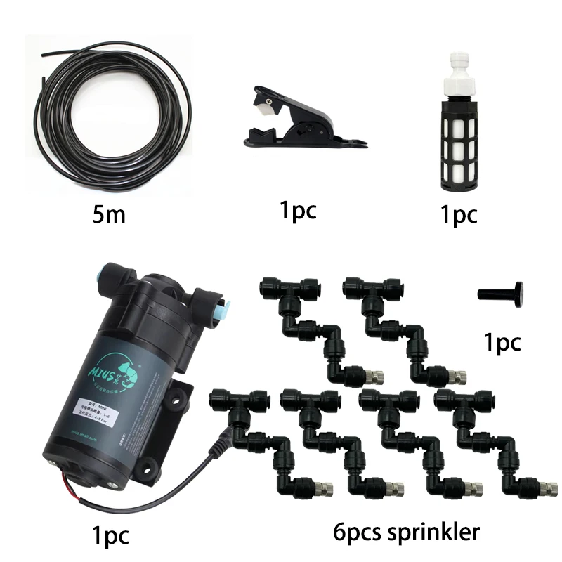 Imagem -03 - Floresta Tropical Nebulização Sistema de Pulverização Réptil Fogger Kit Efeito Estufa Nebulizador Jardim Ferramentas Irrigação Dispositivo Terrário