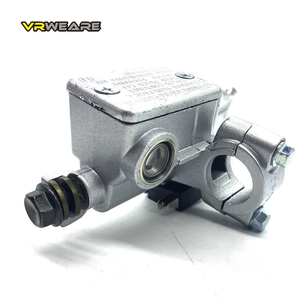 UNIVERSAL Motorcycle Brake pump Front Wheel Cylinder Disc Brake Hydraulic Pump Assy Motorbike Up Pump Level 125cc silver