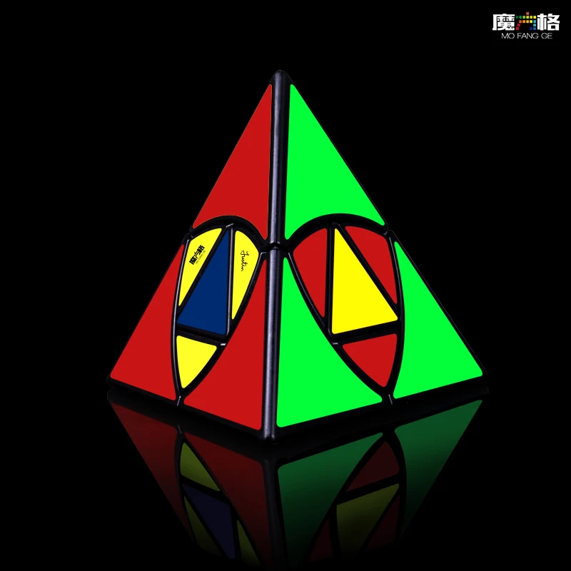 QIYI MoFangGe Duomo Pyramind زلابية الأرز المكعب السحري بدون ملصقات المهنية jinzita Twisty cube