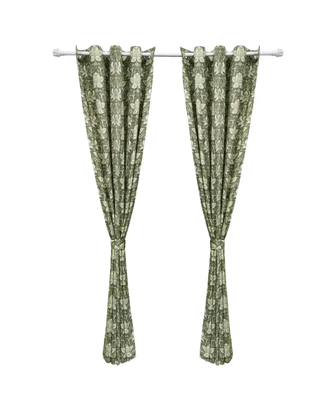 

Velvet Curtains Drape Panels For Bedroom Living Room Interio Decoration Floral Style Gift Packing With Free Belts & Pillowcase