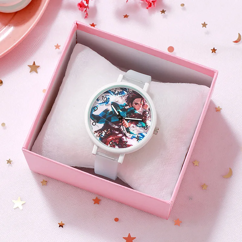 New Demon Slayer watch Kimetsu No Yaiba Anime Figure Children Cartoon watch For Kids Boys Girls Gifts Toys No   Box