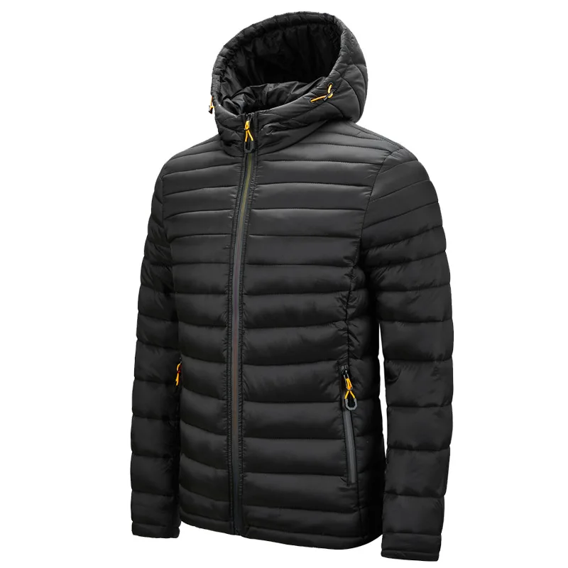 

Winter Jacket Men Casual Hooded Wadded Parkas Man Warm Cotton Down Padded Short Jackets Fashion Men Clothing Streetwear AU-189