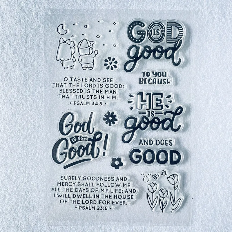 english word god  Clear Stamp Transparent Silicone Stamp Seal Sheet For Scrapbooking Photo Album Decoration v