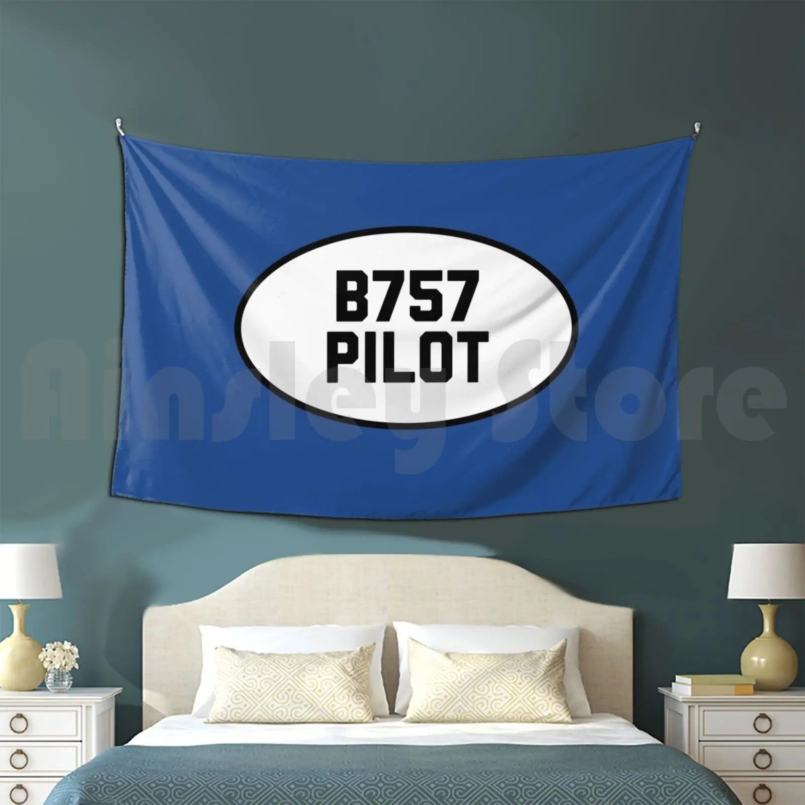 B757 Pilot — Boeing 757 Customized Tapestry Avgeek Pilot Pilot In Command Student Pilot Aviation General