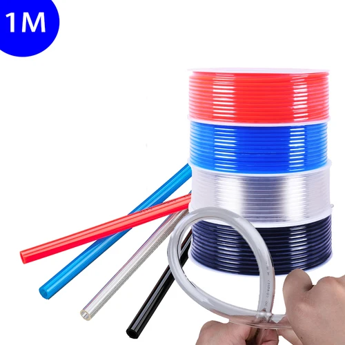 Manguera de aire de 1 metro, 8mm, 6mm, 4mm, 10mm, tubo neumático, mangueras de PU de 12mm y 14mm para compresor, tubo de poliuretano de 8x5mm, 6x4 12x8