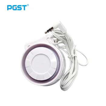 PGST syrena przewodowa głośnik 3.5mm jack dla bezprzewodowy System alarmowy bezpieczeństwo w domu PG107 PG106 PG105 PG103