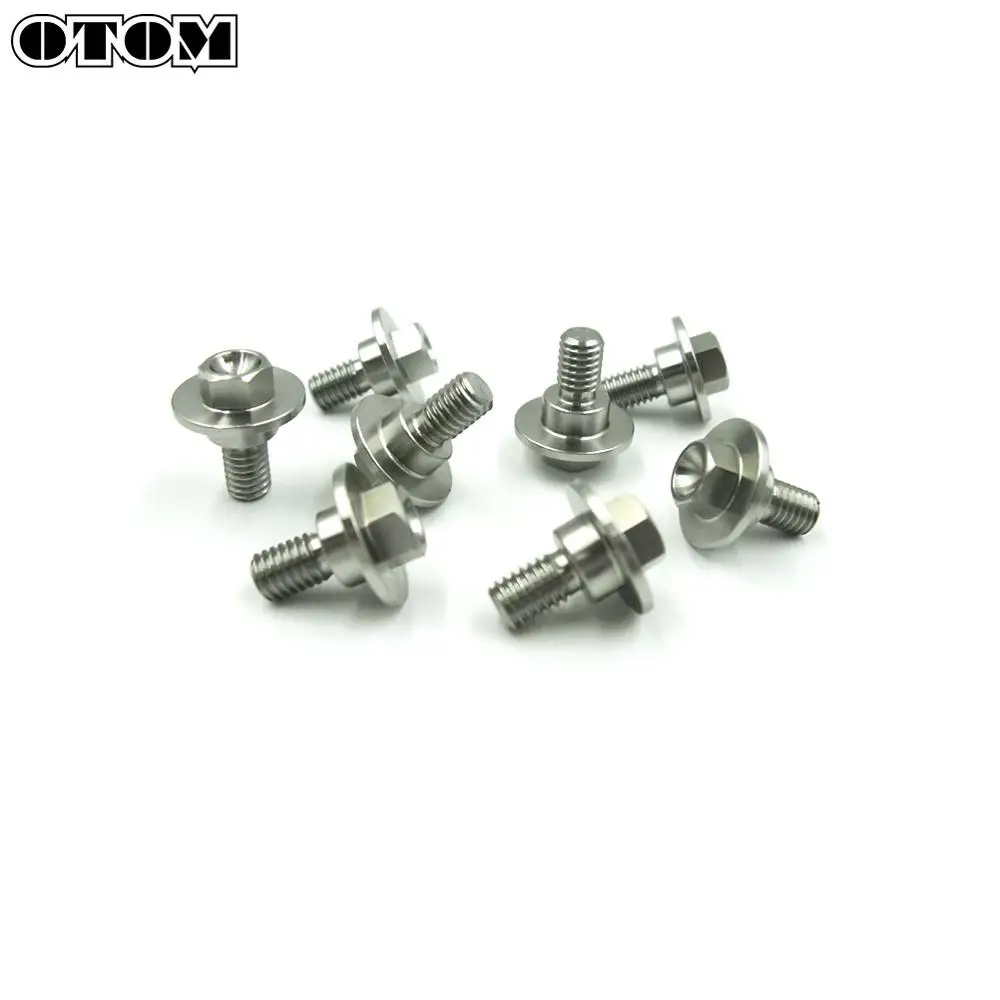 OTOM 8 Pcs Motorcycle Fairing Body Bolts Kit Fastener Clips Screw Nuts For KAWASAKI KX 125 250 500 KX250F KX450F KLX 250R 450R