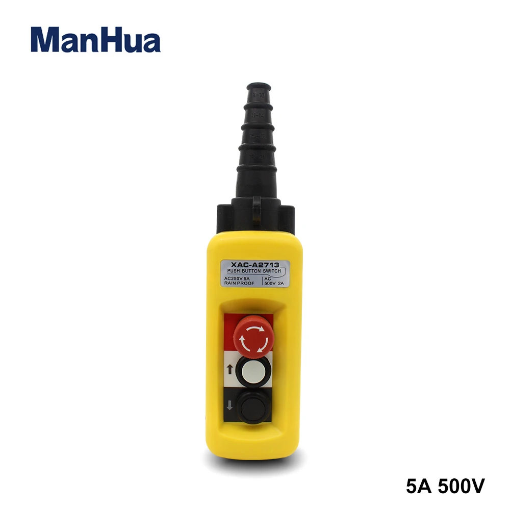 ManHua XAC-A2713 Waterproof pendant control station push button switches(designed for lifting and handling applications)