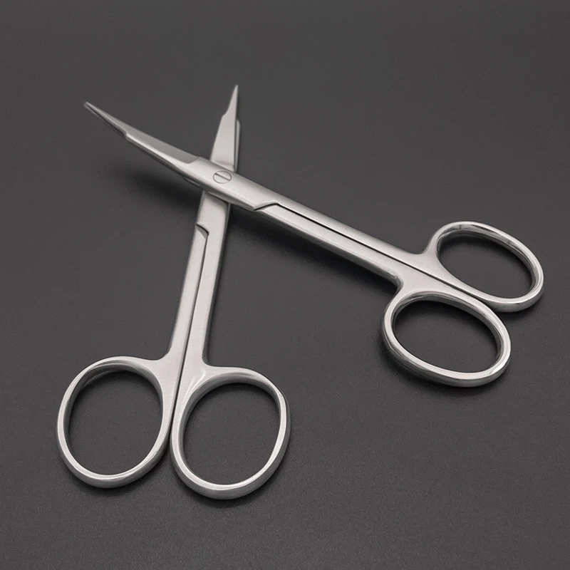 

Stainless steel moving pet surgical instrument urethral scissors urethral ostomy tool straight elbow integrated step scissors