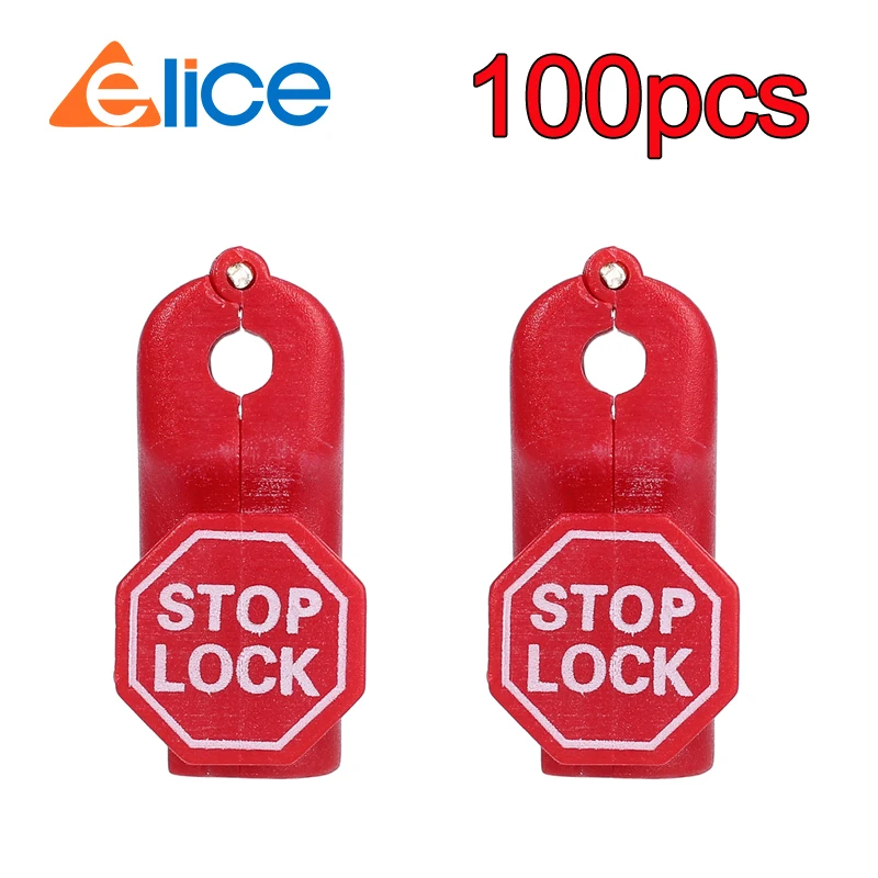 100pcs/lot Anti-theft EAS Stop Lock for Store Display Security tags Hook stem&peg stoplock Plastic Lock  diameter Hook lock