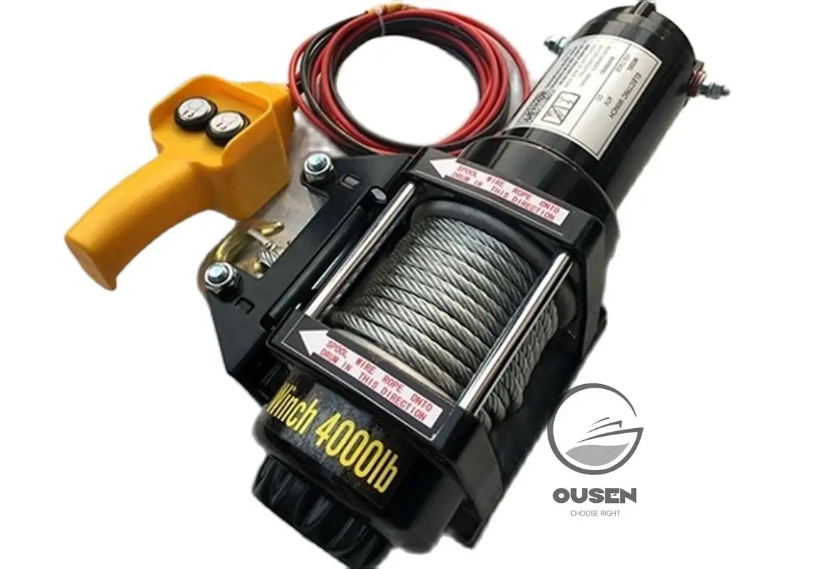 3000lbs 4000lbs 4500lbs Vehicle Self-rescue Off-road Winch 12V 24V  Off-road Vehicle Winch  Electric Winch for Vehicle Crane