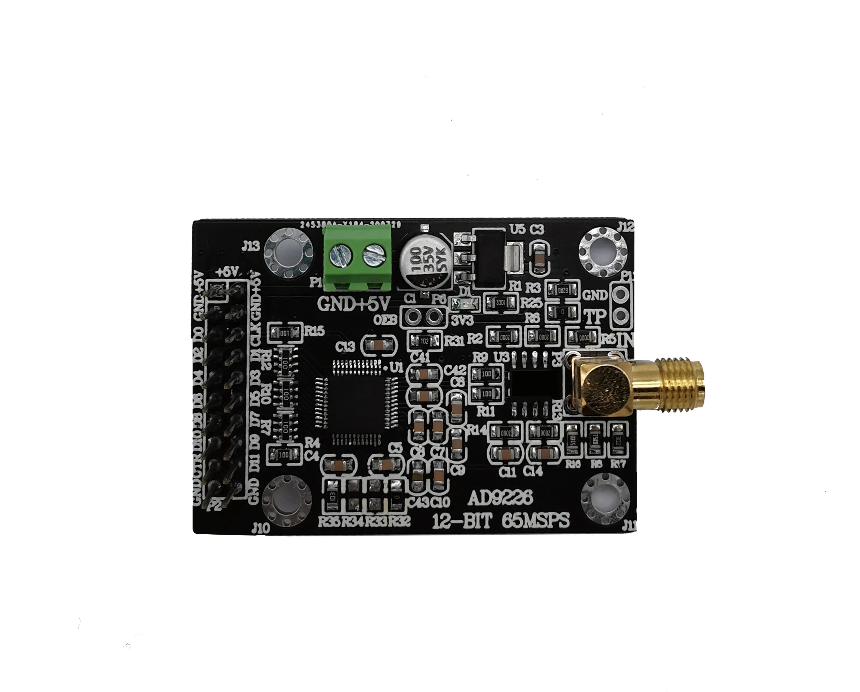 

AD9226 High-speed ADC Module 65M Sampling Data Acquisition Analog-to-digital Converter FPGA Development Board Supporting