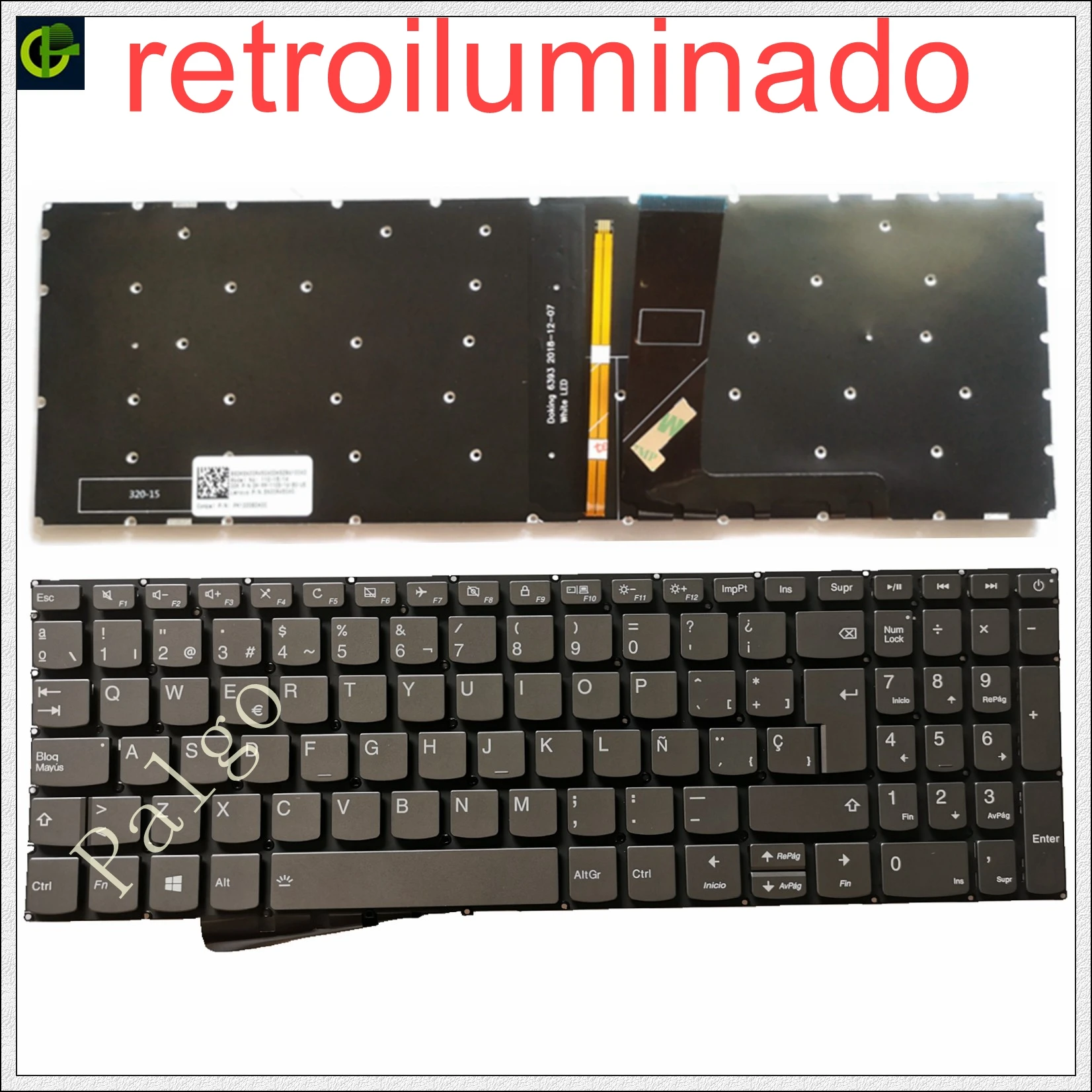 Spanish backlit Keyboard for Lenovo IdeaPad 330-17 330-17AST 330-17ICH 330-17IKB light original new  Latin SP LA