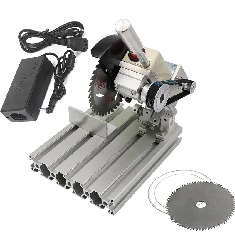 895 Motor DIY 45Degree Wood Steel Cutting Machine Mini Aluminum Alloy 4 Inch Table Saw Stainless Steel Cutter Mini Bench