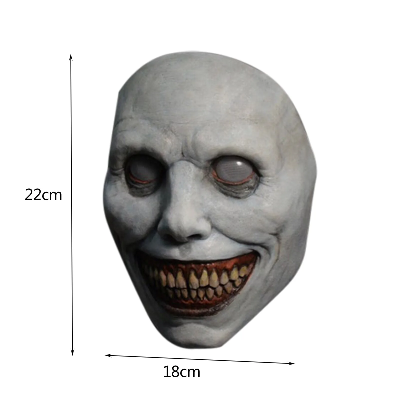 Masque d'Halloween Effrayant, de Démons Souriants, d'Horreur, Accessoires de Cosplay du Mal, Vêtements de Sauna, Habillage de ix, Cadeaux