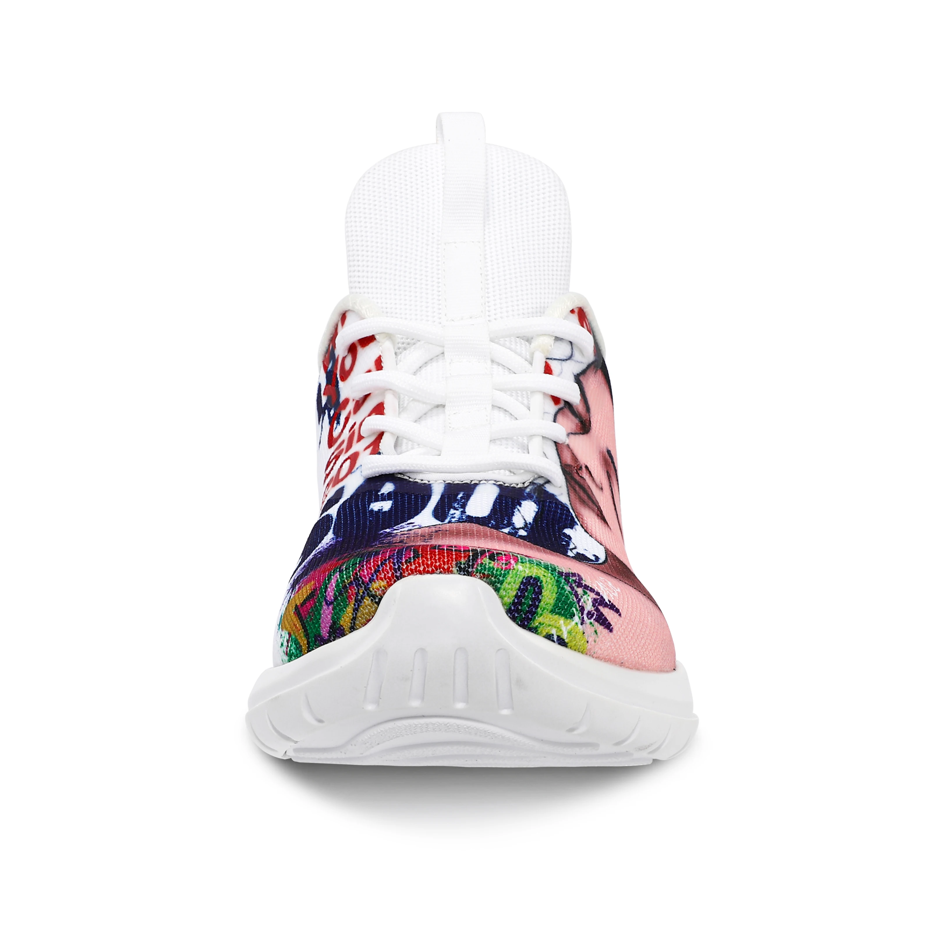 Soulsfeng Men\'s Large Size Bon Voyage (Oriental) White Sneakers Lightweight Non-slip Women\'s Shock-absorbing Running Shoes