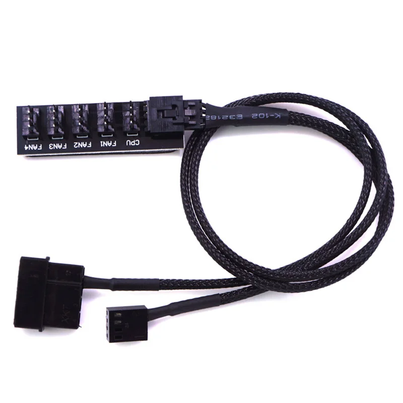 

40cm 1 to 5 4-pins PWM CPU Cooler/ Case/ Chasis Cooling Fan Power Cable Hub Splitter Adapter