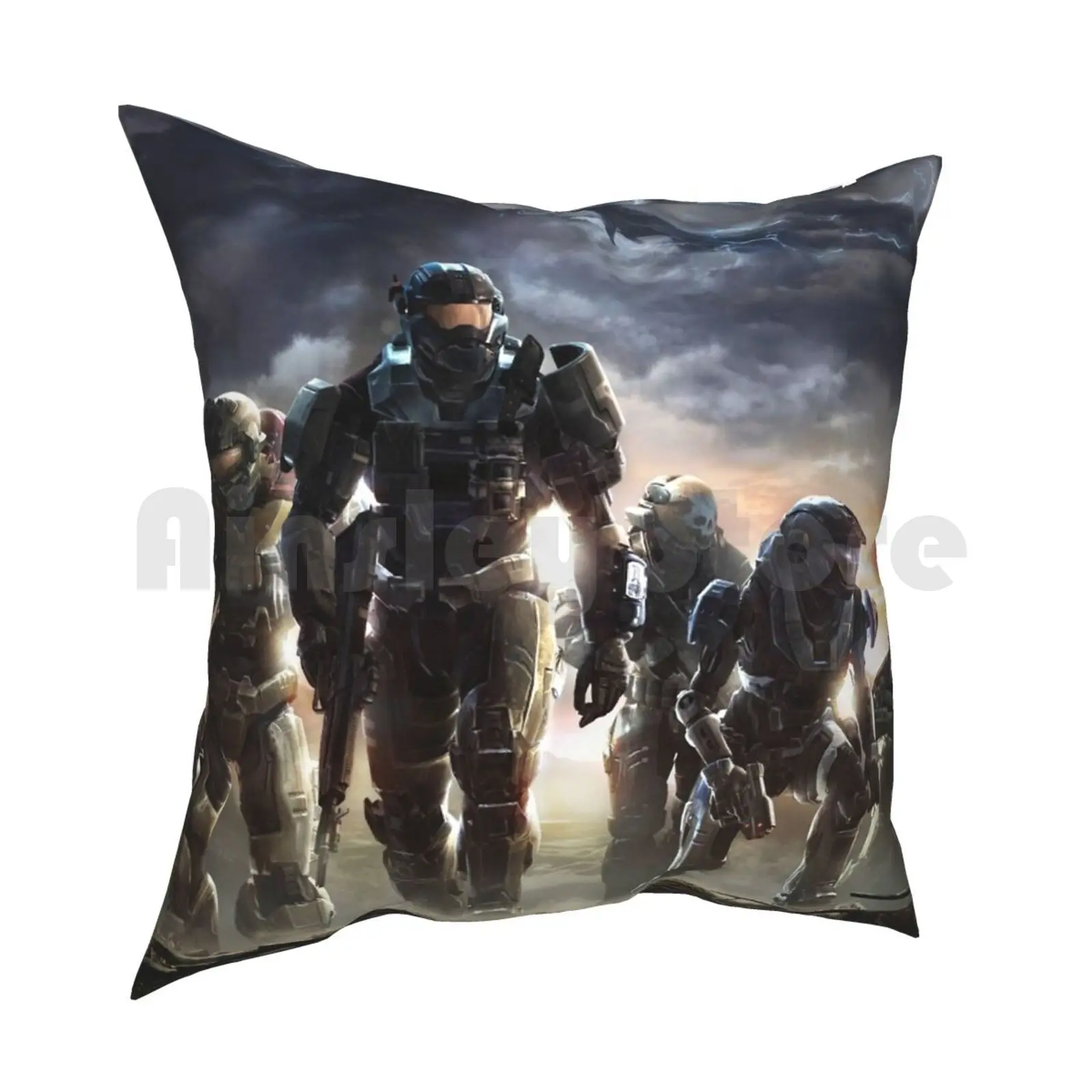 Remember Reach Pillow Case Printed Home Soft Throw Pillow Unsc The Future Of Humanity Mayor League Gaming Mlg Is Coming