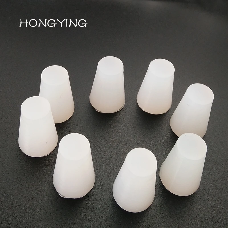 Food Grade Tapered Silicone Plug 22mm 21mm 20mm 19mm 18mm 17mm 16mm Without Hole Solid Stopper for Airlock Valve Bottle Stopper