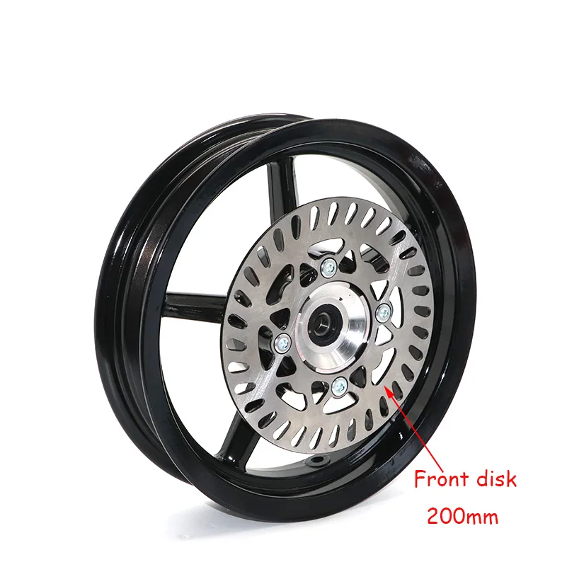 12/15mm hole 2.50/2.75-12inch Front & 3.00/3.50-12 Rear Dirt bike Pit Bike Vacuum Wheel Rim Front and Rear brake disc ainwheels