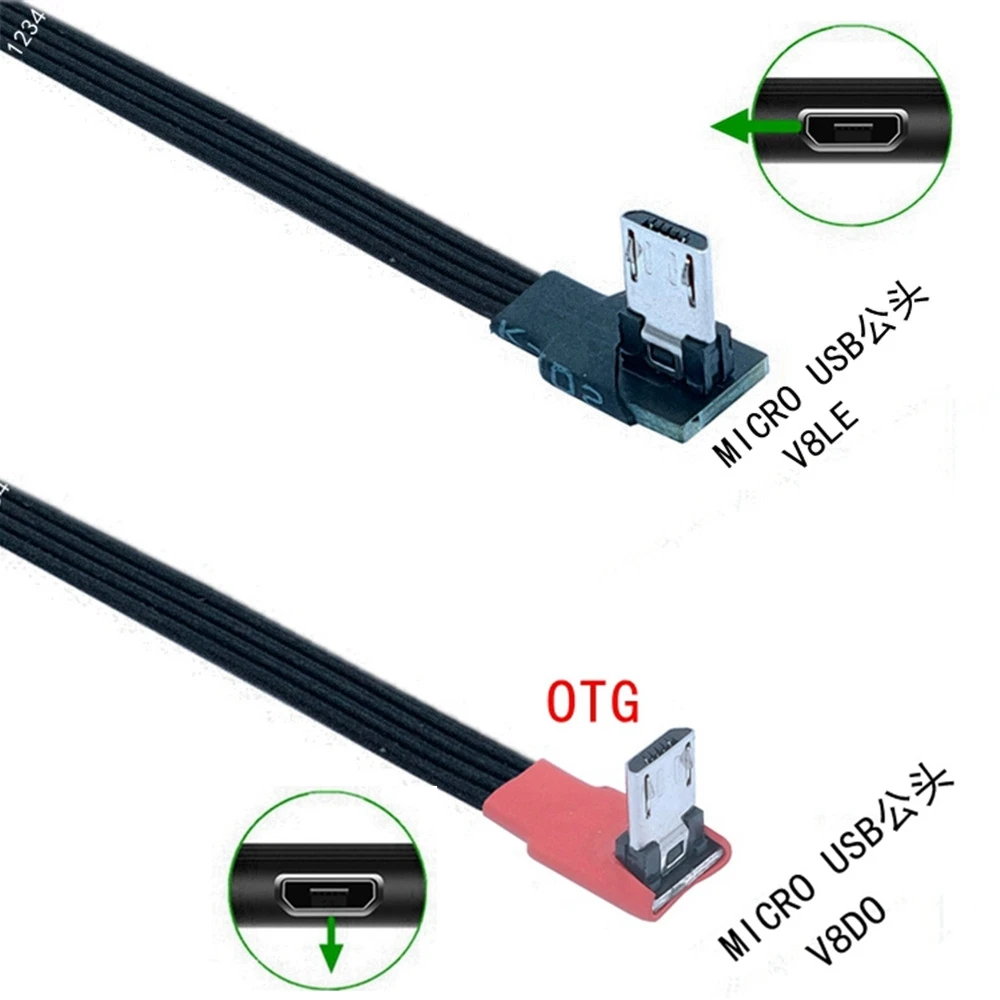 Micro USB OTG Cable de transferencia de datos Micro USB macho a hembra adaptador para Samsung HTC Android