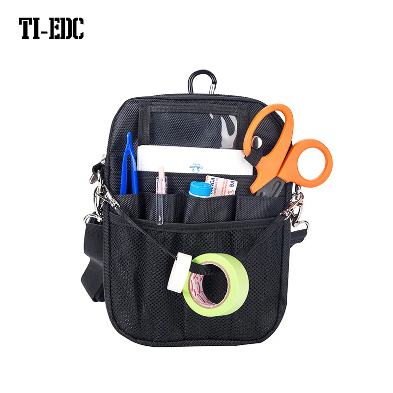 Multi Compartment Medical Gear Organizer Pouch，Nurse Fanny Pack Can match Tape, Stethoscopes, Bandage Scissors and Other Medical