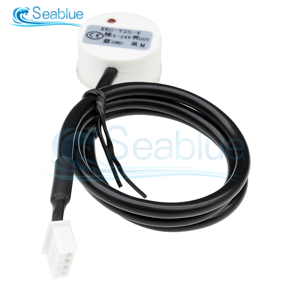 DC 5-24V 12V XKC Y25 Non Contact Liquid Level Sensor Switch Detector Outer Adhering Type Level Sensor NPN PNP RS485 Interface