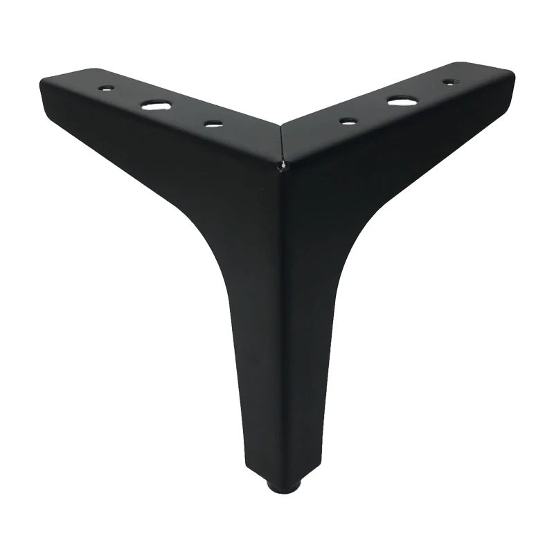 4pcs Mobili In Metallo Regolabile in Altezza Gambe Nero per Mobili Piedini di Livellamento Divano Gambe del Tavolo Sedia Ferramenteria E Attrezzi Accessori