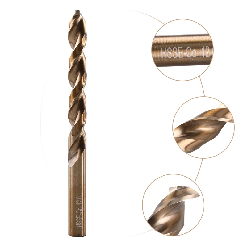 XUHAN Hochwertiger 1,0-13mm Kobaltbeschichteter Spiralbohrer-Satz HSS M35 Gewehrbohrer für Holz/Metall Lochschneider Elektrowerkzeuge – Detail 2
