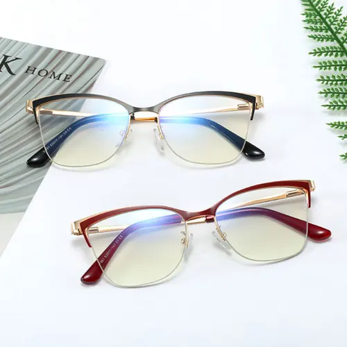 Imagen 2 del producto Gafas de bloqueo de luz azul, gafas graduadas ópticas para mujer, nuevas gafas para mujer, gafas antirreflectantes UV400 a la moda