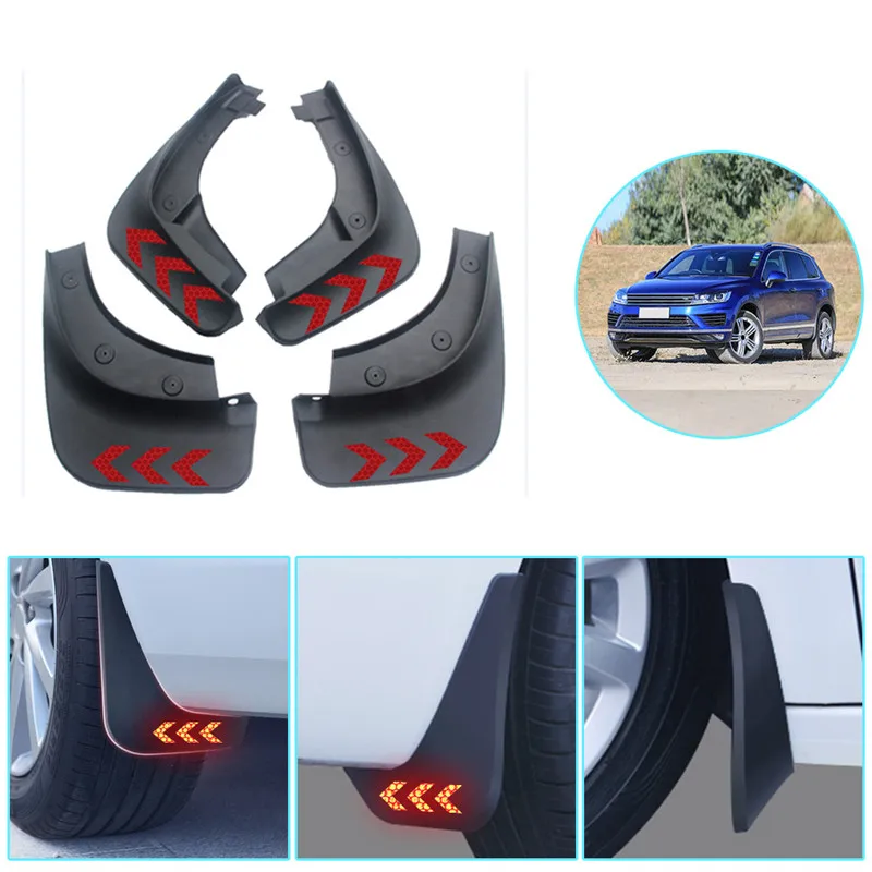 

Car Mud Flaps For VOLKSWAGEN VW Golf Touareg R-Line 2017 2018 Mudflaps Splash Guards Mud Flap Mudguards Fender 4Pcs