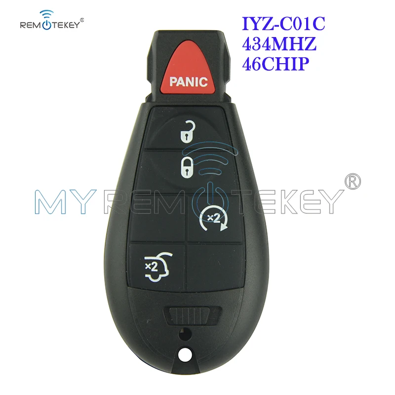 

Remtekey #5 Fobik Key 5 Button 434Mhz IYZ-C01C For Chrysler Dodge Jeep Commander Grand Cherokee 2012 2013 2014