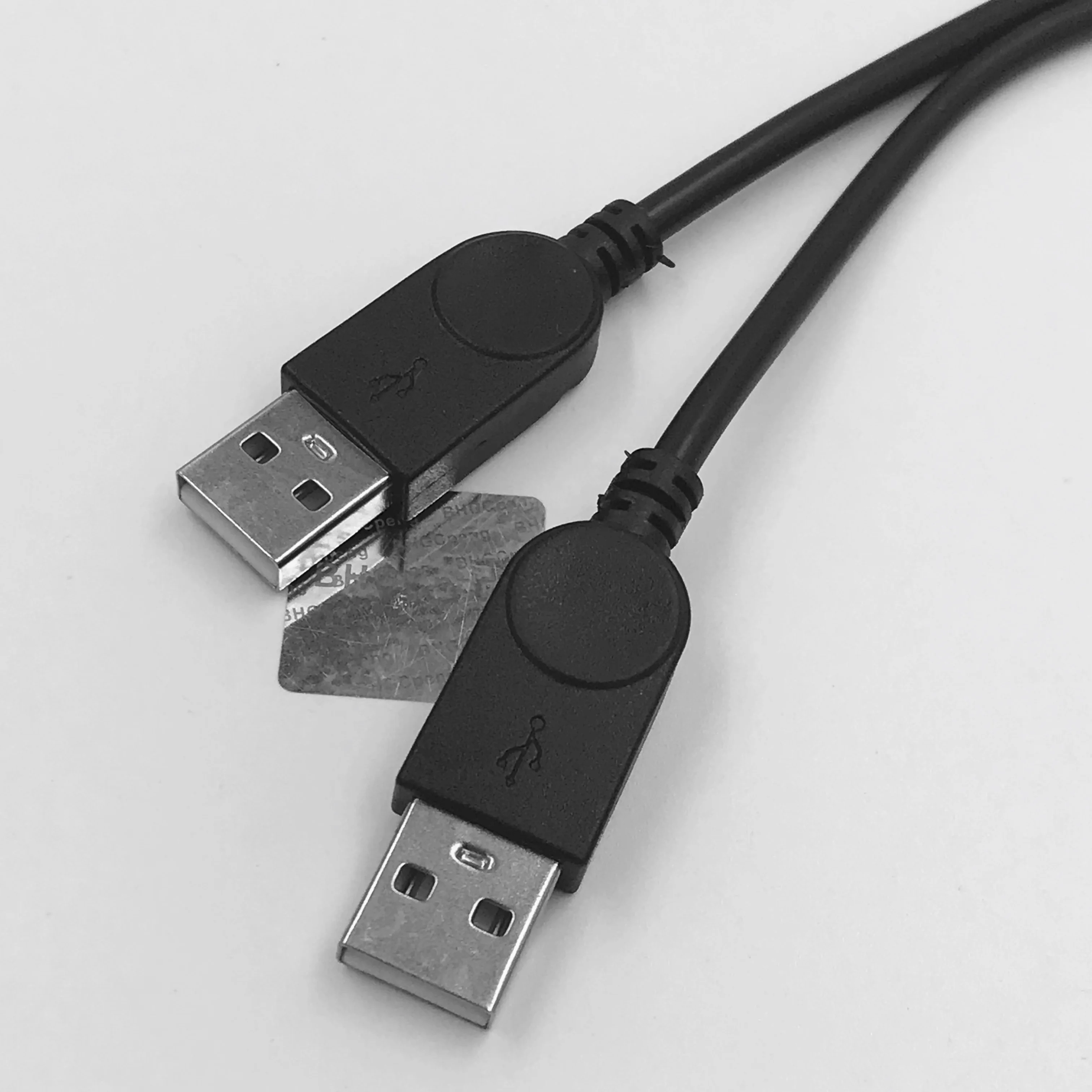 Power Extension Cable USB2.0 Data Transmission 1Female to Dual Male Y Splitter For HDD Hard Disk Fine workmanship 30cm 1Pcs