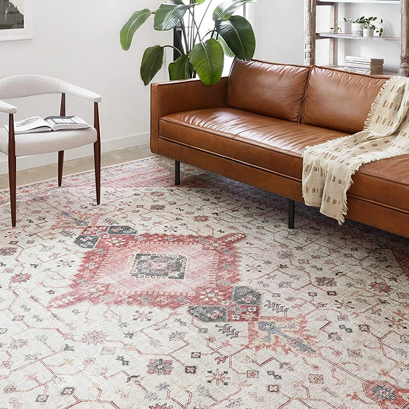 Vintage American Rugs for Bedroom Decoration Morocco Livingroom Carpet Home Sofa Coffee Tables Floor Mat Decor Persian