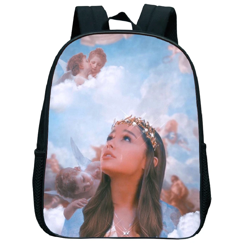 Bambini Ariana Grande scuola materna zaino 13 pollici zaino bambino ragazza ragazzo Bookbag simpatico cartone animato borsa bambini inizia regalo