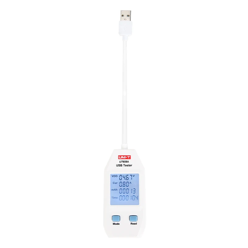 Probador USB Digital de UNI-T serie UT658, equipo de carga de bolsillo, inspección de calidad, medidor de capacidad de corriente de voltaje