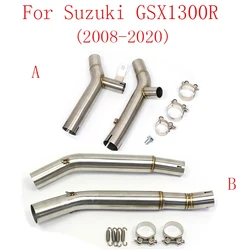 Motocross Exhaust Middle Link Racing Pipe Fit For Suzuki GSX1300R Hayabusa 2008-2015-2020 Connector Tube Pit Bike