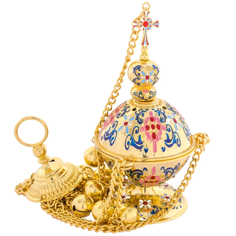 Censer Orthodox Search by image Download the AliExpress app EN/ USD Hi, null Account  0 Cart Orthodox Gold-Plated Incense Burner