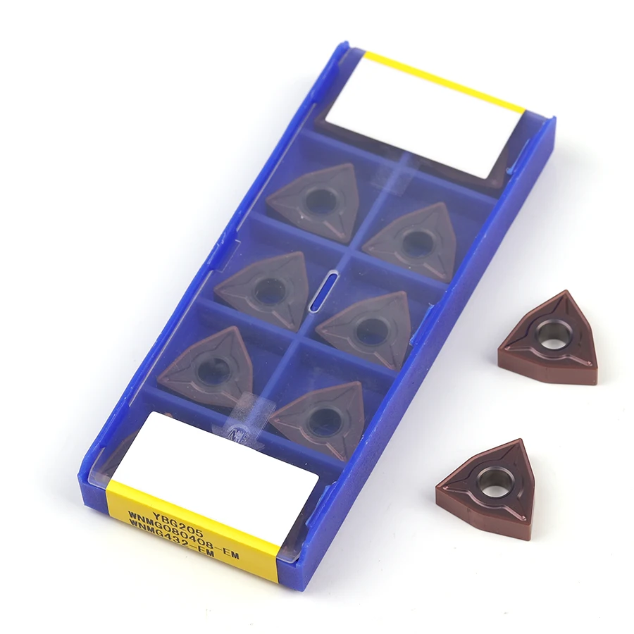 

WNMG080408 EM WNMG080404-EM YBG205 CNC Lathe Inserts Cemented Carbide Cutting Tools External Turning Blades ,For Stainless Steel