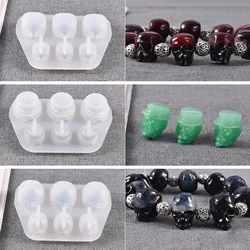 3 Pcs / Set Skull Silicone Resin Molds Skeleton Head Epoxy Mold for Halloween