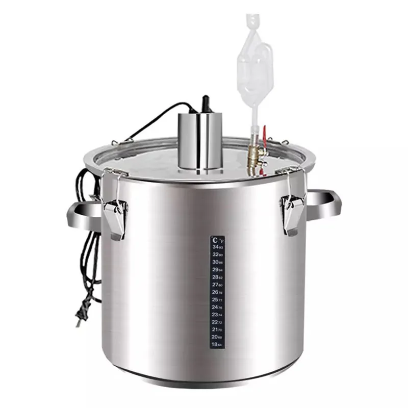 

500W 50L Moonshine Constant temperature fermentation barrel wine barrel stainless steel fermentation tank wine steaming wine