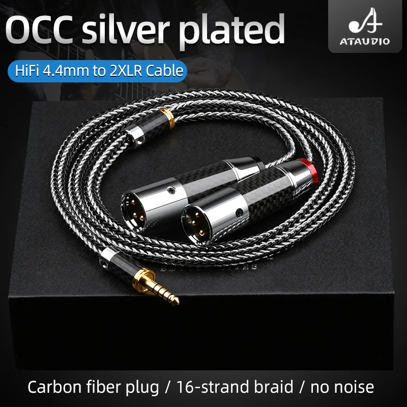 Hifi 4.4mm to 2XLR Cable High Quality Siver-Plated OCC Sony WM1A/1Z PHA-1A/2A Z1R 4.4mm Upgrade Cable