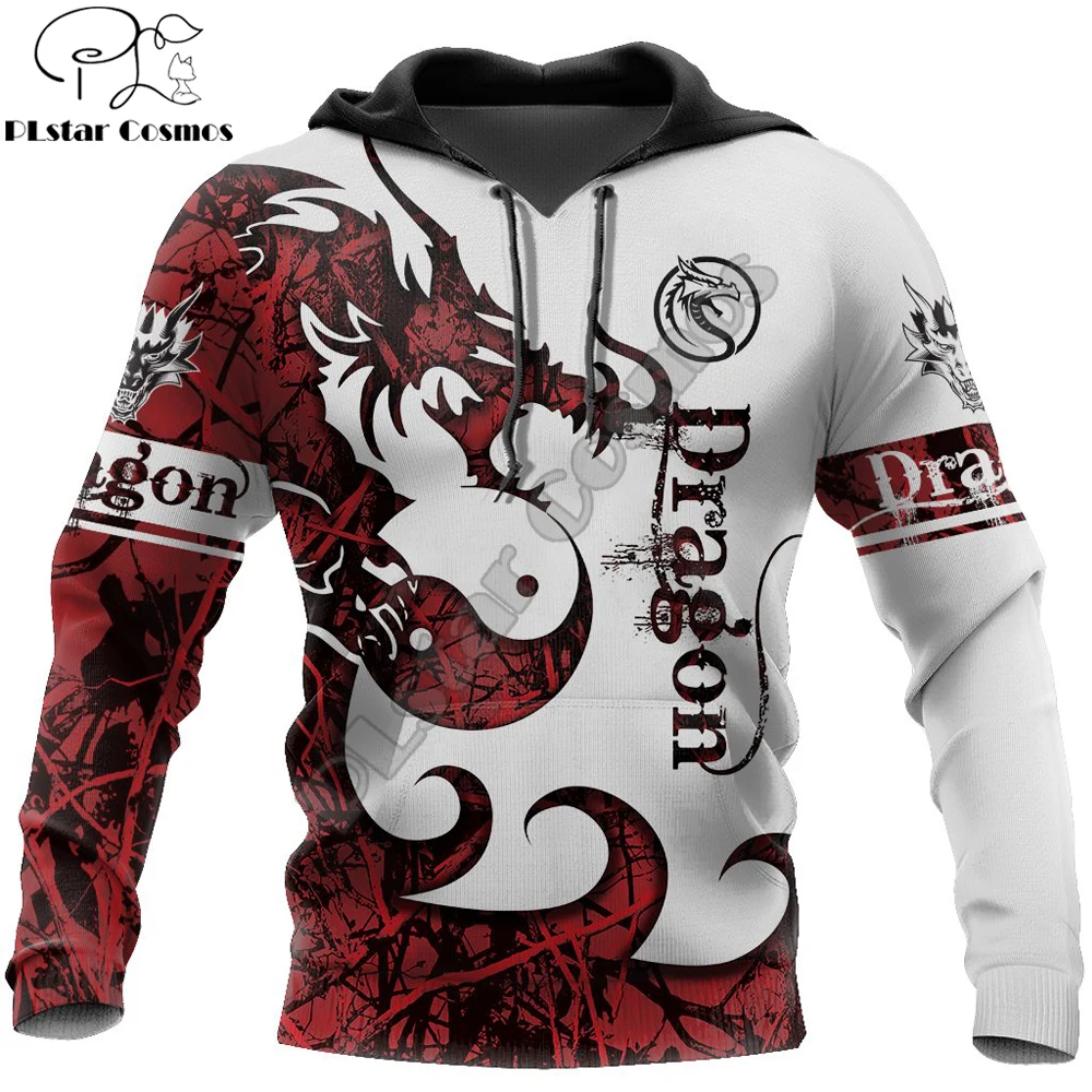 Tattoo and Dungeon Dragon 3D Printed Men Hoodies Sweatshirt Unisex Streetwear Zipper Pullover Casual Jacket Tracksuits KJ0181